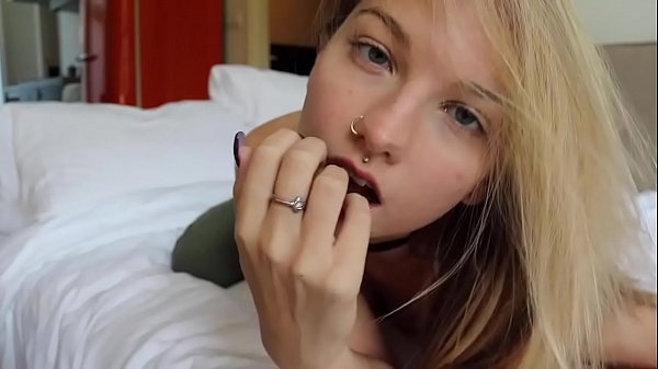 Hot Teen Sucking Dildo