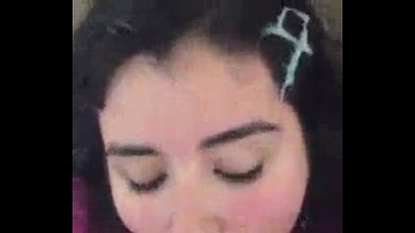 Latina College Girl Sucking Cock & Getting Cum On Face
