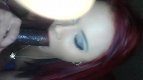 Horny Redhead Teen Slut Sucking Big Black Cock