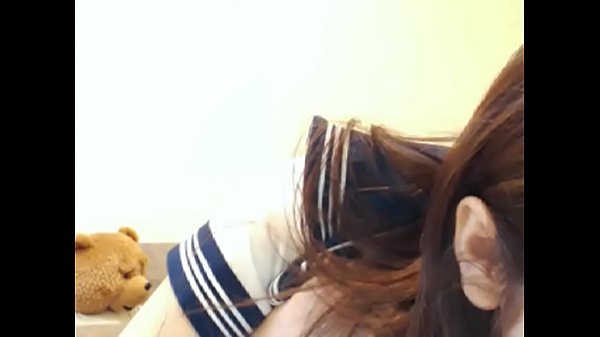 Japanese Sailor Moon Cosplay Teen Girl Teasing On Webcam