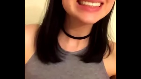 Cute Brunette College Girl Showing Off Her Boobs