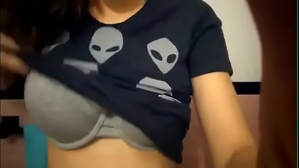 Sexy Busty Latina Teen Girl Showing Off Her Pierced Nipples